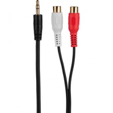 3FT 3.5MM AUDIO (M) TO 2 RCA (F) CABLE