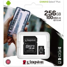 Kingston Canvas Select Plus, 256GB microSDXC Memory Card, Class 10