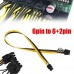 PCIe 6 Pin Male to 8 Pin (6+2) Male