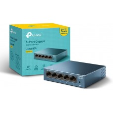 TP-Link TL-SG1005D 10/100/1000Mbps 5 Port Gigabit Desktop Switch, 10Gbps Capacity, Plug and Play, Up to 70% Power Saving