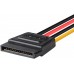  Sata 15 Pin Female to Molex 4 Pin Male Power Cable Adapter 