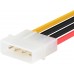  Sata 15 Pin Female to Molex 4 Pin Male Power Cable Adapter 
