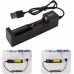 Update 1 Slot Fast Charger Universal Intelligent USB Battery Charger for 18650 14500 1634 Rechargeable Batteries Lithium Battery Charger