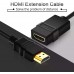 HDMI Extension Cable (10FT, 4K 60Hz HDMI Extender Cord, Male to Female Adapter, High Speed 18Gbps) - Compatible with Xbox, Roku, PS5 / PS4, Nintendo Switch, Laptop, Google Chromecast, Wii U