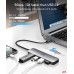 USB C Hub, Ultra Slim Type C to USB Adapter with 4 USB 3.0 Ports, Sturdy Aluminum Thunderbolt 3 to Multiport USB Adaptor Compatible with MacBook Pro/Air, Galaxy S21, iPad Pro, Dell, Chromebook,etc