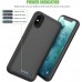 Battery Case for iPhone Xs/X/10 Upgraded 6500mAh Protective Rechargeable Charging Case for iPhone X Extended Battery Pack for iPhone Xs Portable Charger Case Backup Cover (5.8 inch) (PURPLE)