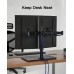 ErGear Dual Monitor Stand for 13”- 32” Screen, Freestanding Dual Arm Desk Mount with Sturdy Base, Gaming Double Monitor Stand Hold17.6lbs/Arm