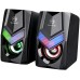 Marvo SG118 2.0pcs USB powered, 3.5mm Plug RGB LED Gaming Speakers