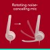 Logitech H390 Wired Headset for PC/Laptop, Stereo Headphones with Noise Cancelling Microphone, USB-A, in-Line Controls, Works with Chromebook - Rose, 1 Pack/USED