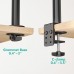 Single Monitor Mount, Single Desk Monitor Stand, Single Monitor Arm Holds Screen Up to 32inch, 22lbs, Fully Adjustable Mount Designed for Home Office Application(M001S), Black