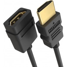 HDMI Extension Cable (10FT, 4K 60Hz HDMI Extender Cord, Male to Female Adapter, High Speed 18Gbps) - Compatible with Xbox, Roku, PS5 / PS4, Nintendo Switch, Laptop, Google Chromecast, Wii U