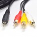 3FT 2.5 mm to RCA AV Camcorder Video Cable,2.5mm Male to 3RCA Male Plug Audio Video AUX Cable for Smartphones MP3 Tablets Speakers Home Theater