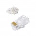 Cat6 RJ45 Ends, CableCreation 100-Pack Cat 6 Connector, CAT6 / CAT5e RJ45 Connector, Ethernet Cable Crimp Connectors UTP Network Plug for Solid Wire and Standard Cable, Transparent