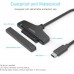 Unitek USB C Hard Drive Adapter, USB Type-C 3.1 to SATA III Hard Drive Converter Cable for 2.5 inch SATA HDD/SSD Hard Disk and Solid State Drives, Support UASP