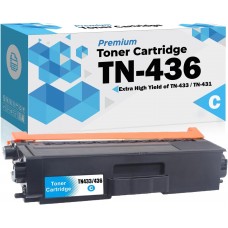 Brother TN436 Toner Cartridge Extra High Yield of TN433 TN431 TN-433 TN-436 HL-L8360CDW L8360CDWT L9310CDW MFC-L8895CDW L8900CDW L9570CDW (1 * Cyan Only)