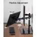 ErGear Dual Monitor Stand for 13”- 32” Screen, Freestanding Dual Arm Desk Mount with Sturdy Base, Gaming Double Monitor Stand Hold17.6lbs/Arm