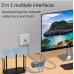RJ45 Ethernet Splitter 1 to 3 Network Adapter, RJ45 1 Male to 3 Female LAN Ethernet Adapter Cable, Suitable Super Cat5, Cat5e, Cat6, Cat 7, Cmpatible with ADSL, TVs, Set-top Boxes, Routers, Computers
