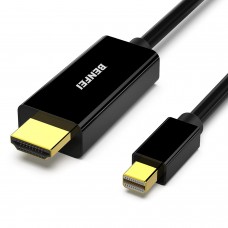 Mini DisplayPort to HDMI 3 Feet Cable, Mini DP to HDMI Cable (Thunderbolt Compatible) with MacBook Air/Pro, Surface Pro/Dock, Monitor, Projector