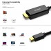 Mini DisplayPort to HDMI 3 Feet Cable, Mini DP to HDMI Cable (Thunderbolt Compatible) with MacBook Air/Pro, Surface Pro/Dock, Monitor, Projector Mini DisplayPort to HDMI 3 Feet Cable, Mini DP to HDMI Cable (Thunderbolt Compatible) with MacBook Air/Pro, Surface Pro/Dock, Monitor, Projector