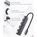 USB C Hub, Ultra Slim Type C to USB Adapter with 4 USB 3.0 Ports, Sturdy Aluminum Thunderbolt 3 to Multiport USB Adaptor Compatible with MacBook Pro/Air, Galaxy S21, iPad Pro, Dell, Chromebook,etc