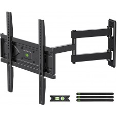USX MOUNT Full Motion TV Wall Mount for Most 26-60 inch TVs up to 80 Lbs, Wall Mount TV Bracket with Articulating Swivel Tilting, Single Stud TV Mount, Max VESA 400x400mm