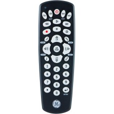 GE Universal Remote Control for Samsung, Vizio, LG, Sony, Sharp, Roku, Apple TV, RCA, Panasonic, Smart TVs, Streaming Players, Blu-ray, DVD, 4-Device, Black, 34708