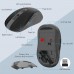 Marvo KC411W Wireless 2.4Ghz Keyboard and Mouse Combo with Phone Tablet Holder, Silent Mouse with 6 Button, Compatible with MacBook, Windows_Black