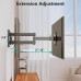 TV Wall Mount Articulating LCD Monitor Full Motion 15 inch Extension Arm Tilt Swivel for Most 13 to 32 inch LED TV Flat Panel Screen with VESA up to 100x100mm