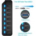 7 Port USB 3.0 Hub with Individual Power Switch