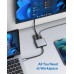 USB-C to HDMI Adapter Jacalee USB Type C to HDMI 4K Multiport AV Converter 3-in-1 with USB 3.0 Port, USB-C Fast Charging, USB Hub Port Compatible with MacBook Pro, Galaxy S8/S9/Note 8/Note 9