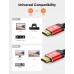 6ft, 4K HDMI 2.0 Cable eARC-Snowkids 18Gbps High Speed HDMI Cord (4K 60Hz 3D Support, Ethernet Function, Video 4K UHD 2160p, HD 1080p for Fire-TV, for PS 3/4)-Red