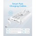 Portable Charger with Built-in Cables,20000mAh Power Bank, VRURC USB C PD & QC 22.5W Fast Charging, 4 Output 2 Input LED Dispaly External Battery Pack Compatible with iPhone,Samsung,Tablet