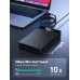 UGREEN Hard Drive Enclosure for 3.5 2.5 Inch SATA SSD HDD, USB 3.0 to SATA III II I External SSD Case with 12V Power Adapter, 20TB Max, Tool Free Design