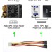 4 Pin Molex Male to Dual 15 Pin SATA Female Y Cable Splitter Adapter