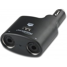 Powerline 90310 Vehicle Socket Splitter with USB Power Port