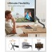 ErGear Single Monitor Arm for 13-34 inch Screens, Adjustable Pneumatic Spring Monitor Mount Holds up to 22 lbs, Computer Monitor Stand with VESA Mount, C-Clamp & Grommet Base, Max VESA 100x100mm