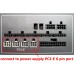 PCIe 6 Pin Male to 8 Pin (6+2) Male