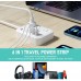 European Travel Plug Adapter with USB C, 6FT Extension Cord, US to Europe Plug Adapter with 3 Outlets 3 USB Ports for EU Spain France Germany Iceland Greece Travel