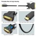 USB C to DVI Cable 6FT, 4K@30Hz USB 3.1 Type C to DVI Cable Thunderbolt 3 to DVI Cord Compatible with MacBook Pro 2019/2018/2017, Surface Book 2, Chromebook Pixel, XPS 13/15, Yoga 920/910, Galaxy S10/S9/S8, LG G5
