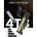 UGREEN M.2 NVME PCIe Adapter, M.2 NVME SSD to PCIe 4.0 X4 X8 X16 Adapter Card, Support M.2 M-Key and (B+M)-Key NVMe SSD 2280 2260 2242 2230 Size, Include Install Tool, Not for SATA SSD