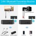 Bluetooth 5.0 Transmitter Receiver for TV to headphones, Bluetooth Audio Adapter for TV/PC/Airplanes/Home Stereo/Speaker, Digital Optical 3.5mm AUX RCA Jack, Pair 2 Headphones Simultaneously