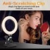 Video Conference Lighting, LED Ring Light with Clip Clamp Mount, Selfie Light Clip on Monitor, Desk for Video Conferencing, Live Stream, Makeup, YouTube, TIK Tok, Vlogs