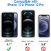 Screen Protector for iPhone 12/12 Pro 6.1-Inch, Tempered Glass Film, 3-Pack