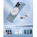 Magnetic Wireless Charger 15w Apple Mag-Safe Charger for iPhone 16 Pro Max/16 Pro/16/16 Plus/15/14/13/12 Series AirPods 3/2/Pro/Pro 2 LED Magnet Charging Pad Mag Safe Charger with Dual Charging Ports
