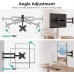 TV Wall Mount Articulating LCD Monitor Full Motion 15 inch Extension Arm Tilt Swivel for Most 13 to 32 inch LED TV Flat Panel Screen with VESA up to 100x100mm