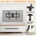 Tilting TV Wall Mount for 37-70" Flat Curved TVs, Low Profile TV Mount Bracket Max VESA 600x400mm, Fits 16", 18", 24" Studs Universal Wall Mount TV Bracket, ELIVED