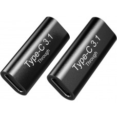 USB Type C to USB Type C Female to Female Connector Adapter Support 4K Video, Fast Charging & 10Gbps Data Transfer.
