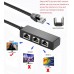 RJ45 Ethernet Splitter 1 to 3 Network Adapter, RJ45 1 Male to 3 Female LAN Ethernet Adapter Cable, Suitable Super Cat5, Cat5e, Cat6, Cat 7, Cmpatible with ADSL, TVs, Set-top Boxes, Routers, Computers