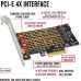 Dual M.2 SSD to PCI-Express 3.0 X4 Adapter Expansion Card for PCIe NVMe SATA M2 NGFF SSD 2230 2242 2260 2280 Dual M.2 SSD to PCI-Express 3.0 X4 Adapter Expansion Card for PCIe NVMe SATA M2 NGFF SSD 2230 2242 2260 2280