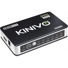 Kinivo HDMI Switch 4K HDR (5 Port, 4K 60Hz, HDMI 2.0, High Speed-18Gbps, Auto-Switching, IR Remote) - Compatible with Roku,PS5 / PS4, Xbox,Apple TV, Blue-Ray Player,Cable Box